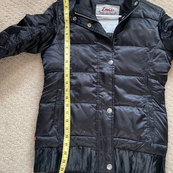 Levi's Women's Black Puffer Jacket Vintage - Picture 6 of 7